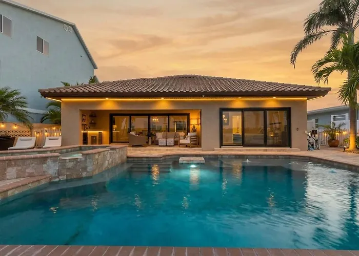Harbor Waterfront Pool Firepit