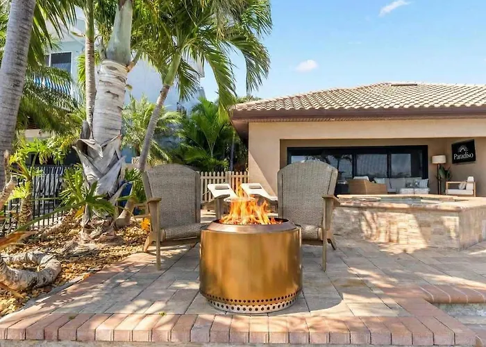 Harbor Waterfront Pool Firepit