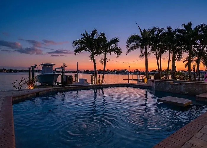 Harbor Waterfront Pool Firepit